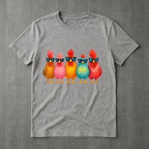 Funny Chicken Tshirt, Sublimination Chicken Shirts, Gift for Her