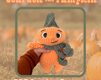 Gourdon the Pumpkin - PDF Crochet Pattern - Low Sew