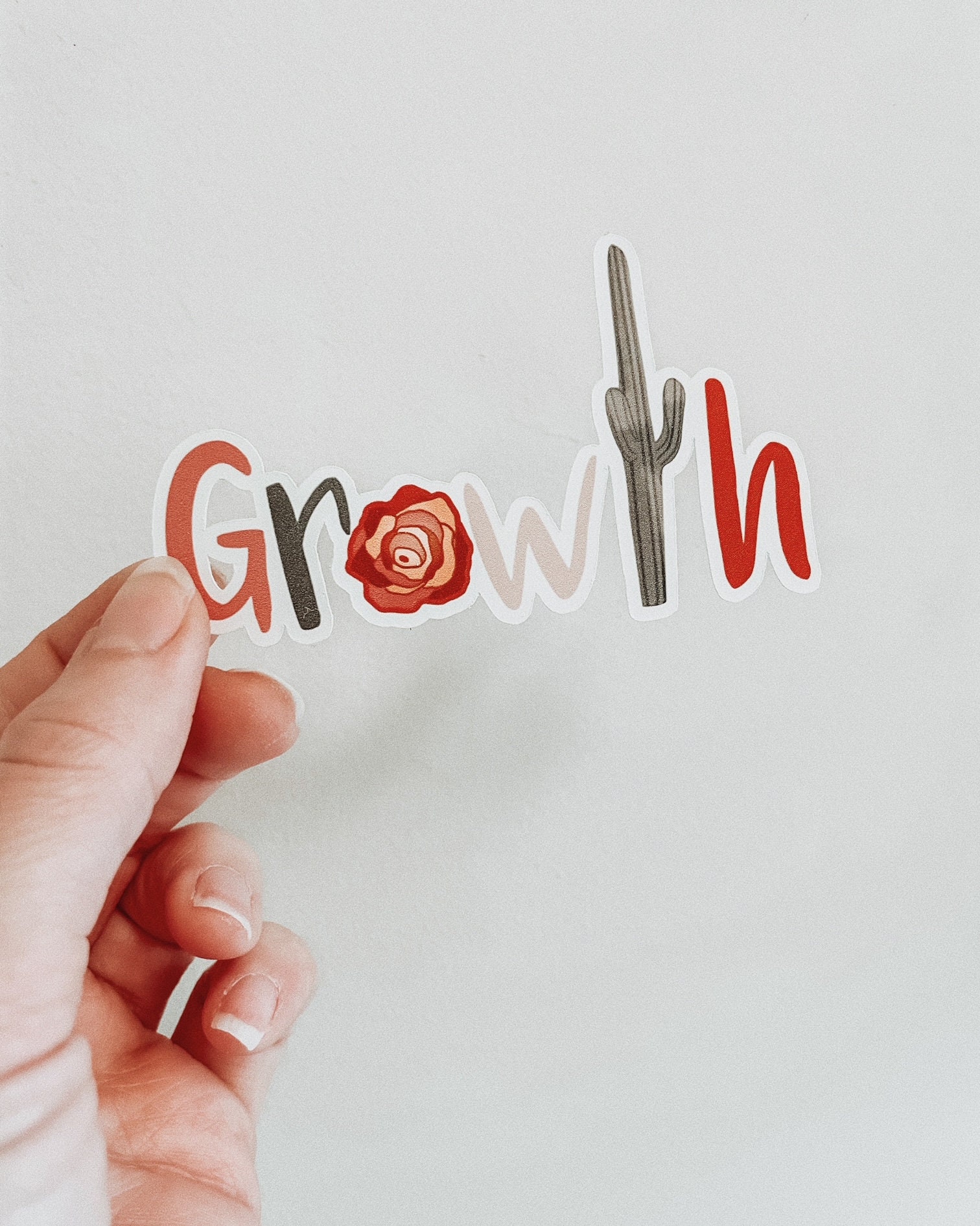 Growth Matte Sticker Personal Growth Sticker Etsy