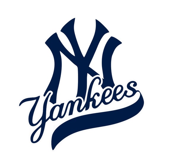 New York Yankees Baseball Logo Decal - Etsy
