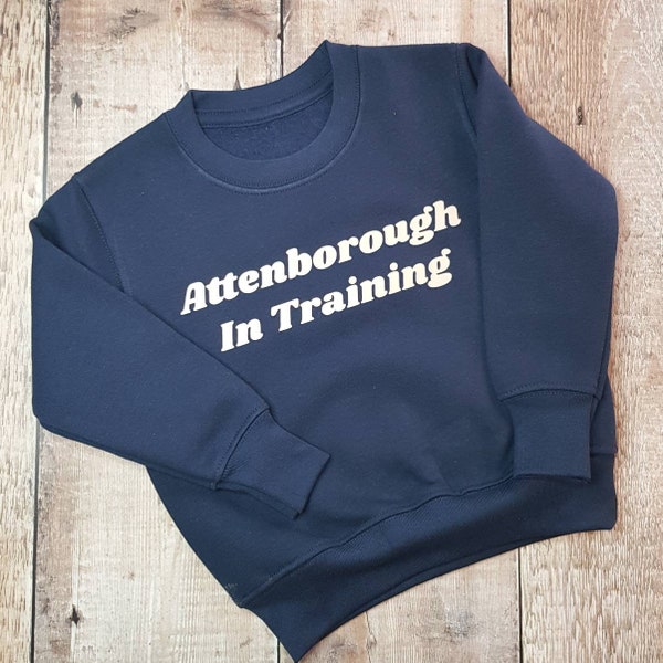 Attenborough in training children’s Sweatshirt - childrenwear