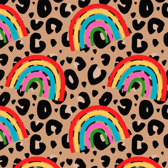 Download Rainbow Cow Print Wallpaper