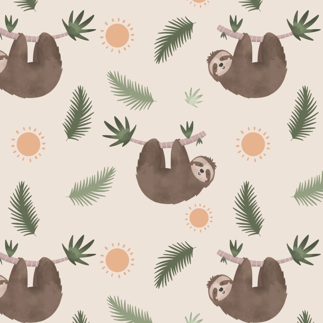 Sloth Cute Scandal Spot Pattern Digital Download Commercial License ...