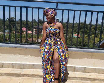 African Wrap Dress | Etsy