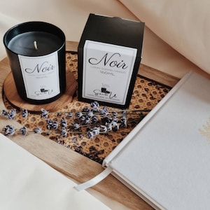 Luxury All Black Scented Candles 160ML | Black Vessel and Black Colored Wax Scented Candles