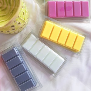 Snap Bar Clam Shell Wax Melts in Bright and Lively Colors Infused with High Percentage Organic Fragrance Oil image 2