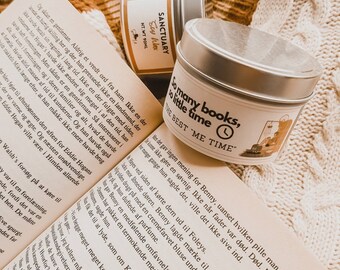 Bookish Soy Candle: Library & Sanctuary Scents - Gift for Book Lovers