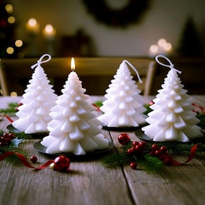 Sojakerstboomkaars: geurende kerstsculptuur