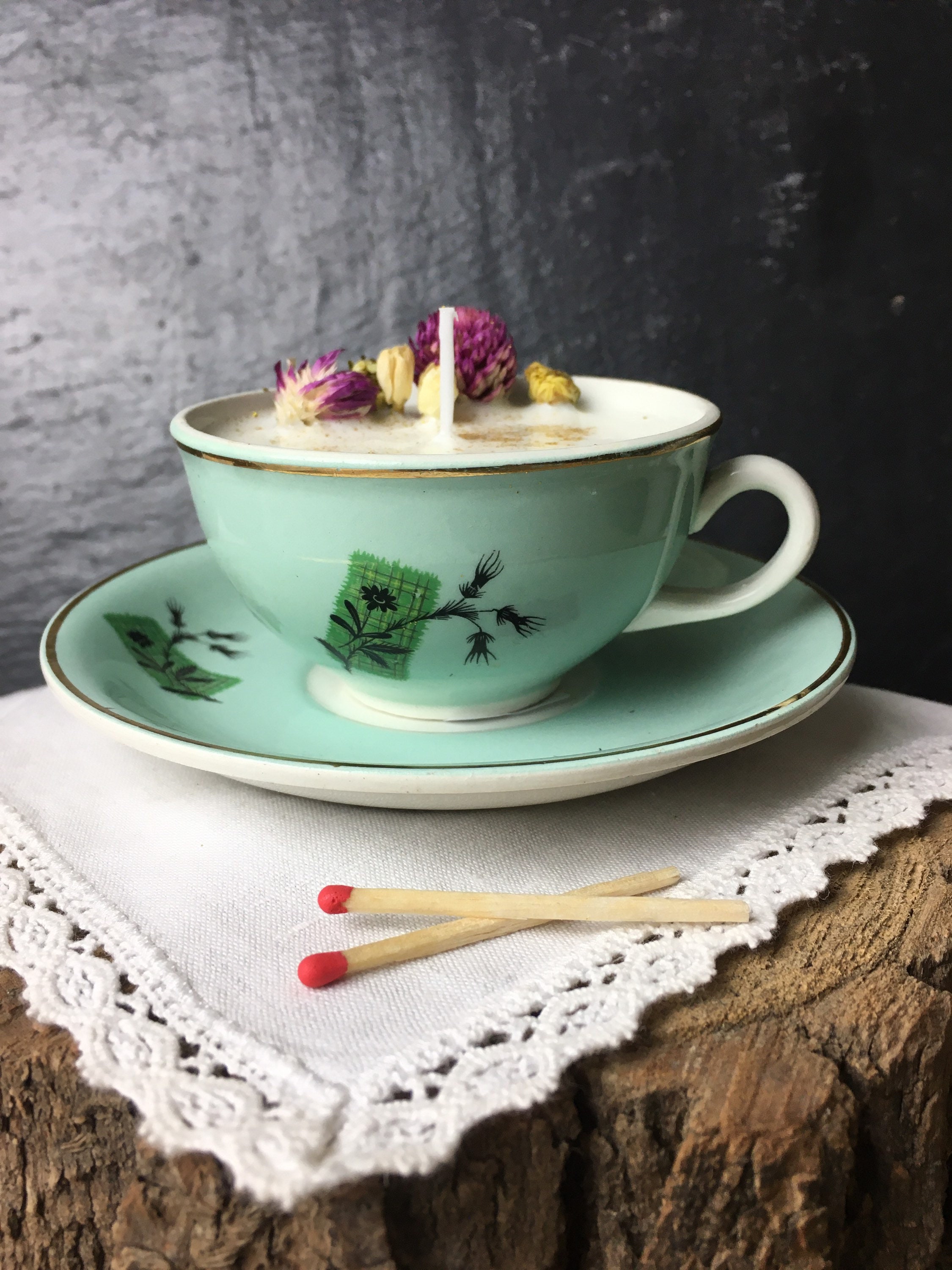 Tasse Verte/Bougie Soja