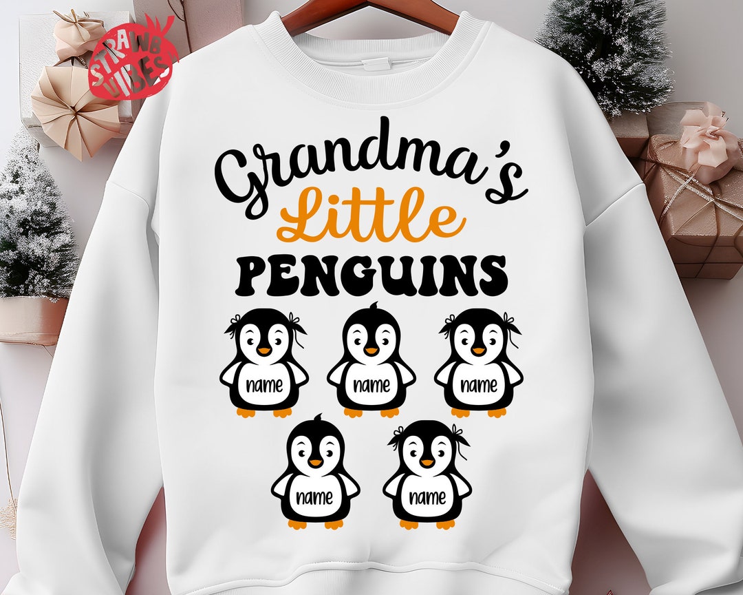 Clintons Weihnachtskarte 'Penguin Family' Für Großeltern – Süße Pinguin-Motivkarte Mit Persönlicher Botschaft