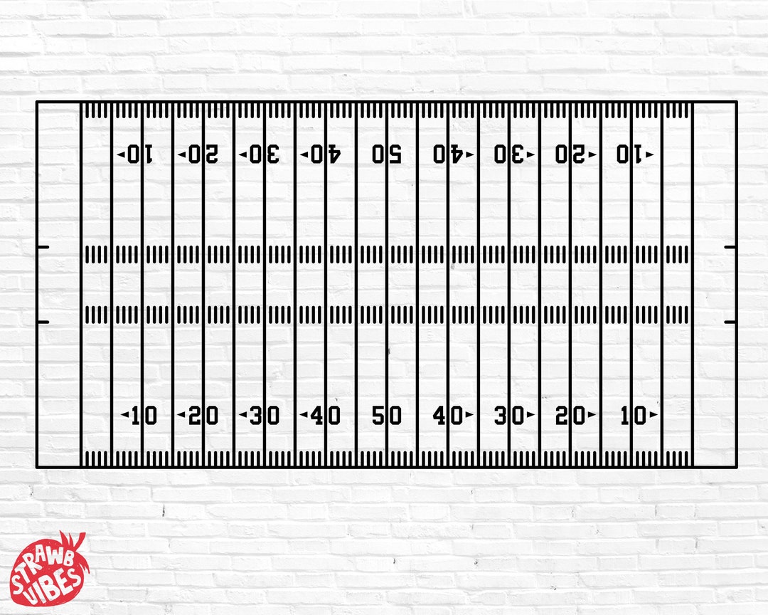 FOOTBALL YARD LINE Svg, Yard Line Svg, Football Field Svg, Yard Line
