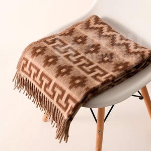 Handmade Peruvian Alpaca Throw | Andean Design Blanket