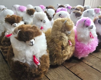 wholesale alpaca, alpaca plush, stuffed llama, handmade Peru, soft fur toy.