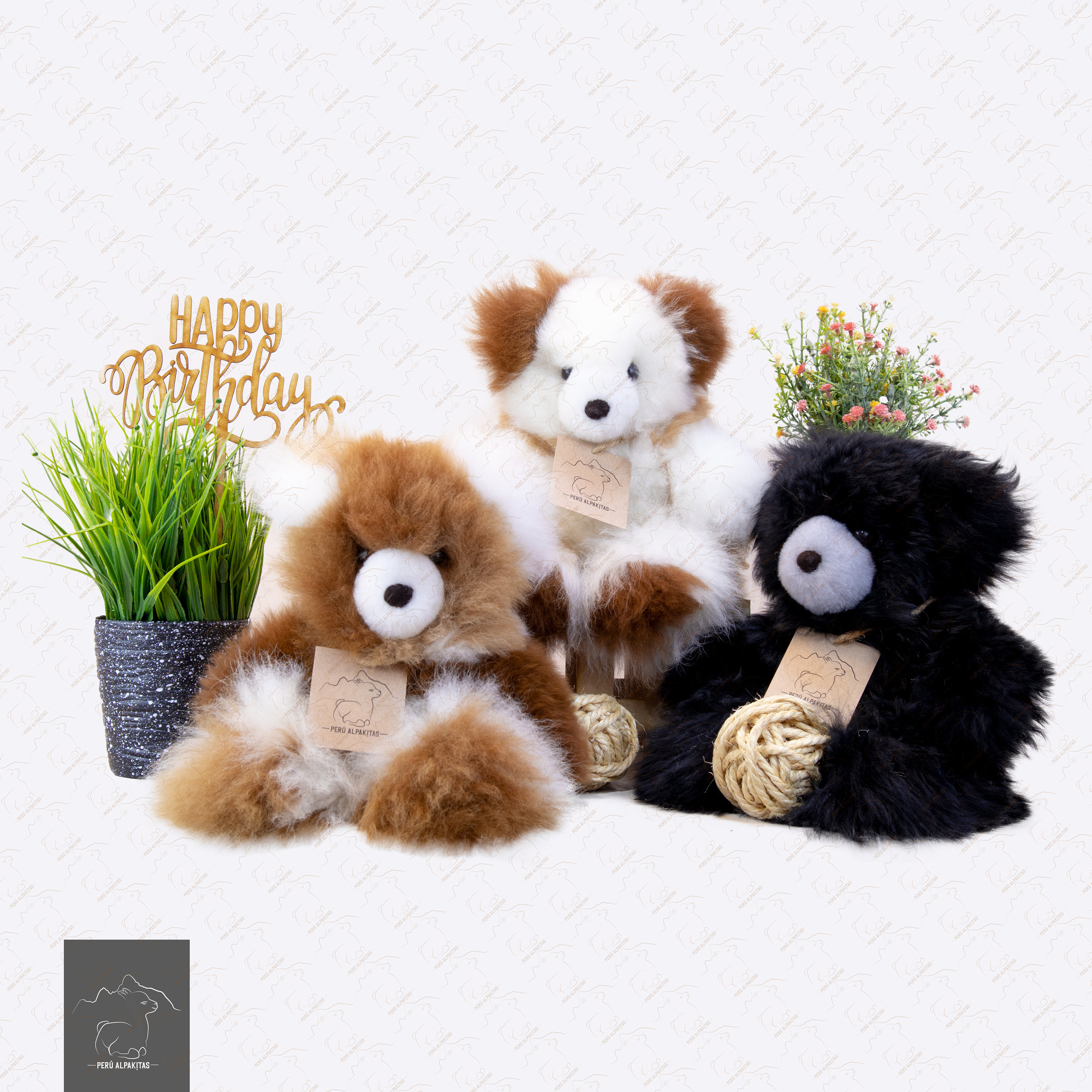 Real alpaca fur TEDDY BEAR / soft toy / stuffed animal fur Etsy