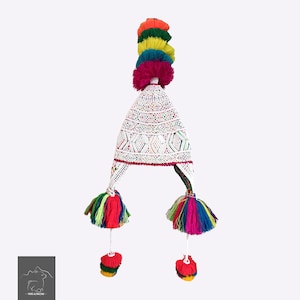 Chullo Quero/ Shaman cap / Andean garment / Hand knitted / Special edition / Free shipping / Unisex Andean hat.