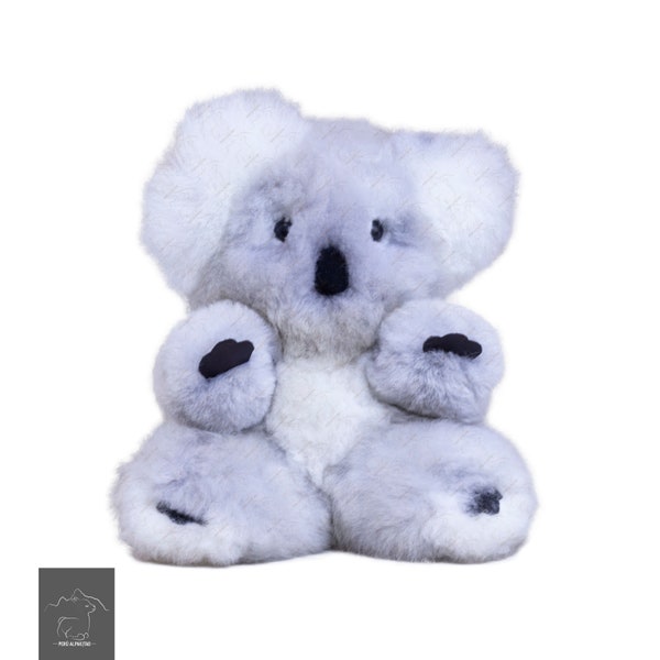 Alpaca fur plush / Koala plush / Koala / Height: 11.7 inches / alpaca toy / Hypoallergenic / Handmade / Andean.
