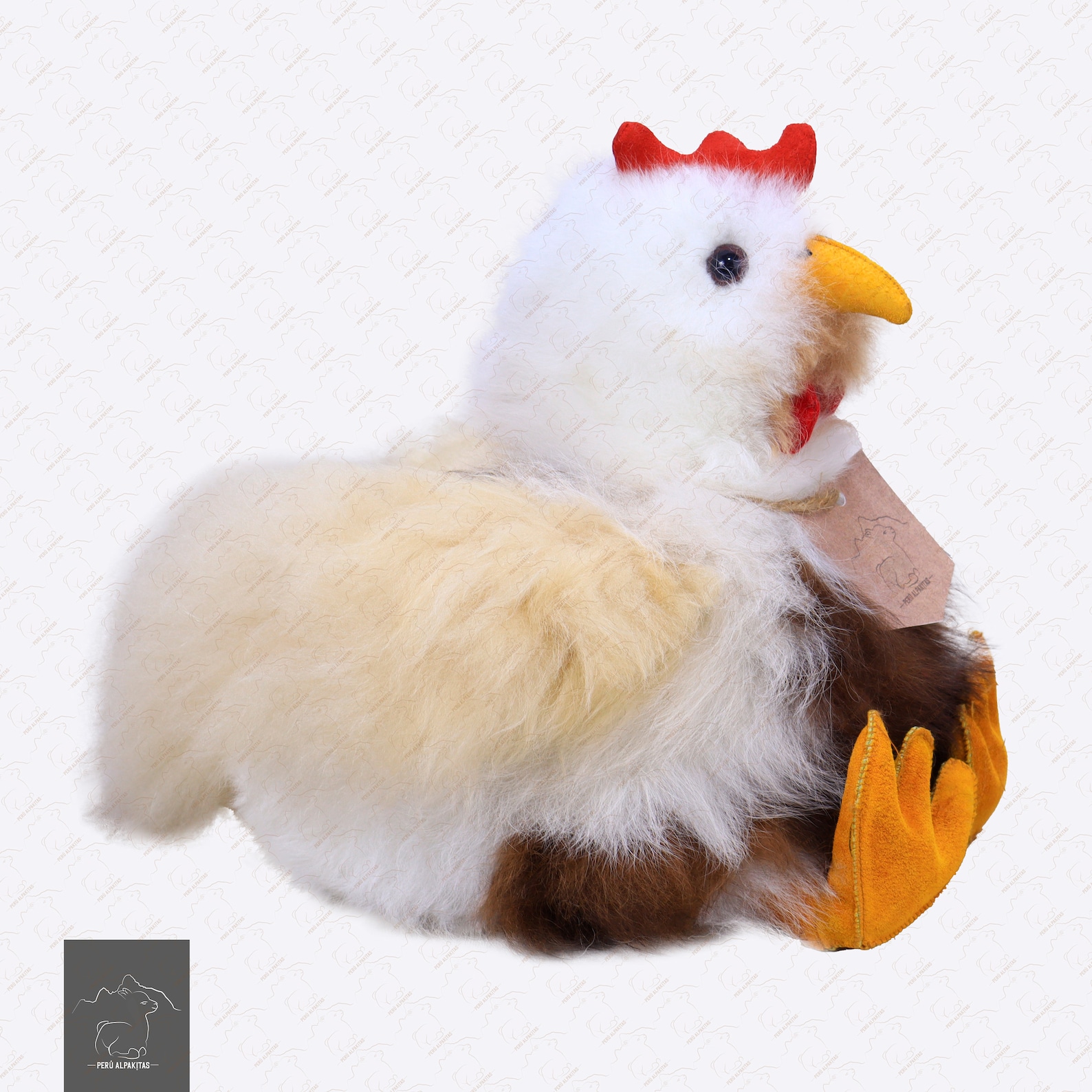 Beautiful soft handmade chicken toys 12.5 inches / Made of | Etsy