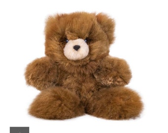 Teddy bear made with alpaca fur - perfect gift - handmade Peruvian teddy