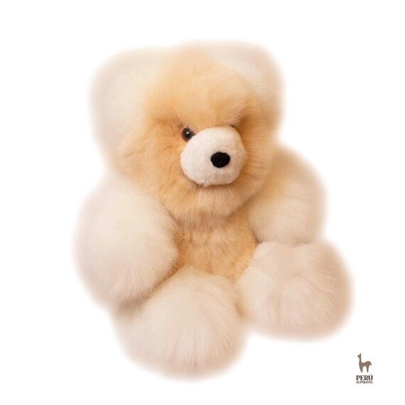 Baby Alpaca Wool Teddy Bear | Soft Handmade Plush Peru