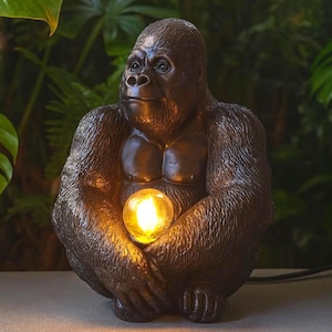 Siedzący goryl - lampa stołowa