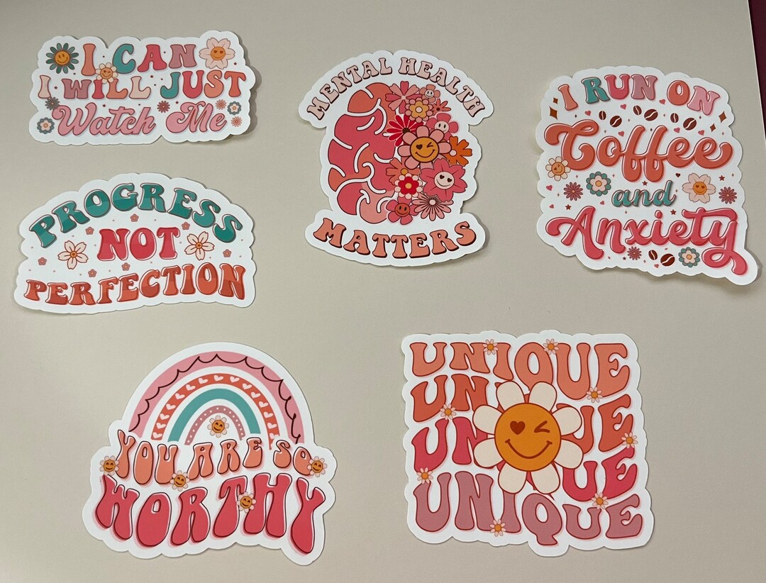 Waterproof Mental Health Stickers Mental Health Matters - Etsy