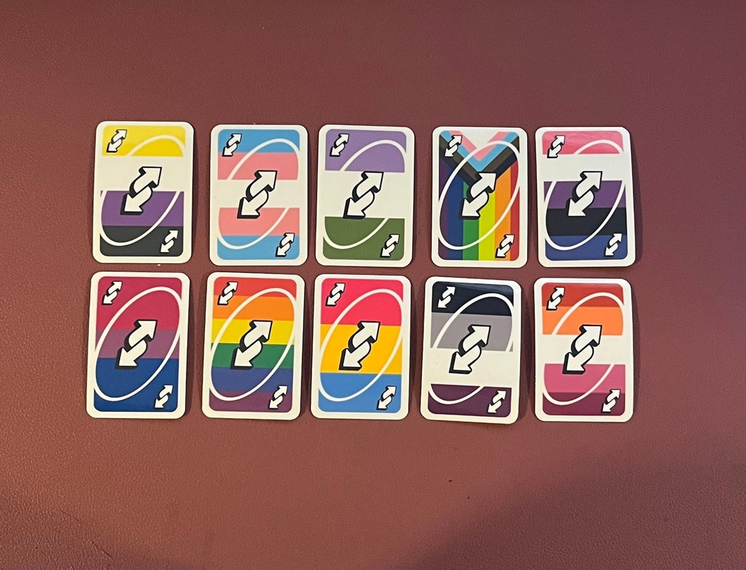 Pride Reverse Uno Autocollant résistant à l'eau - Etsy France