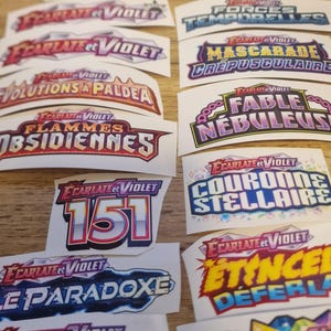 FRENCH - Scarlet & Violet 12 Set bundle! Spine Vinyls!
