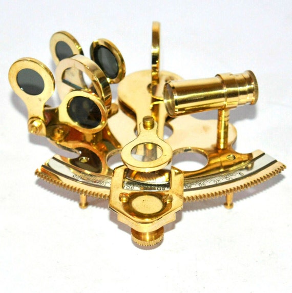 Solid Brass Sextant 4" Astrolabe Marine Nautical Maritime Gift Ships Instrument 