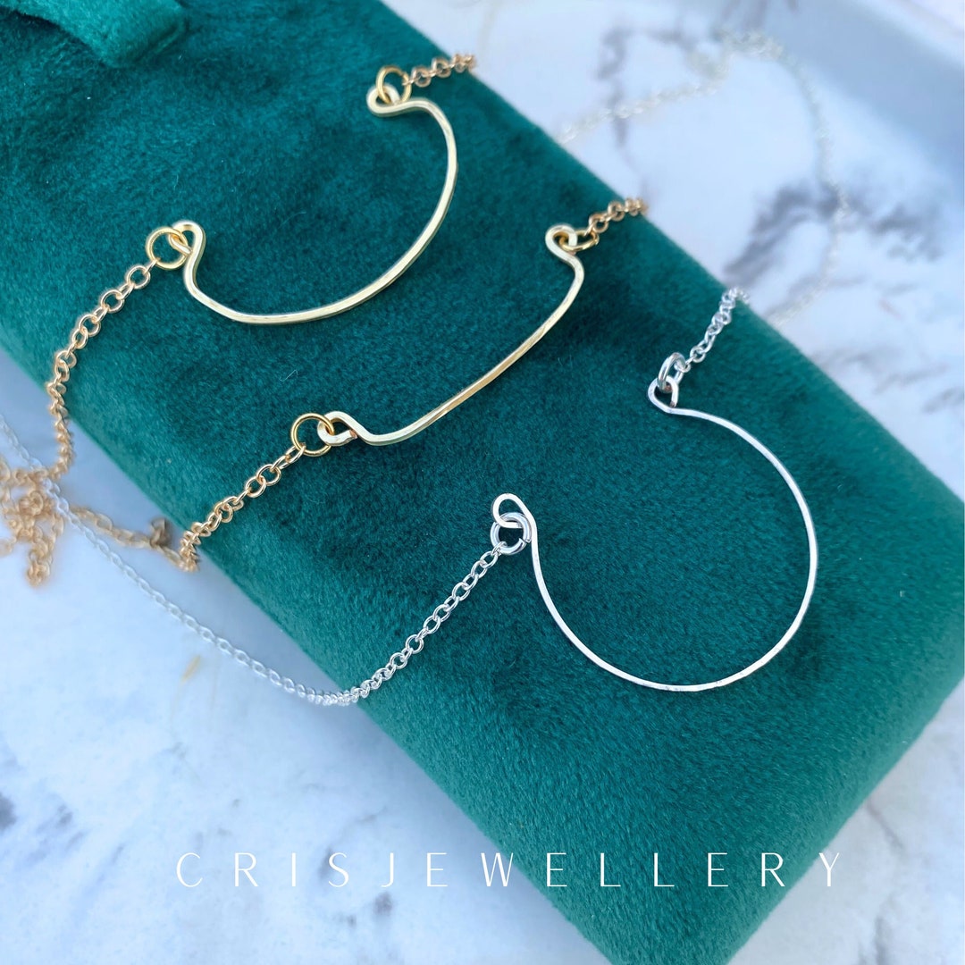 Charm Holder Gold Necklace Ring Holder Necklace for Adding Etsy