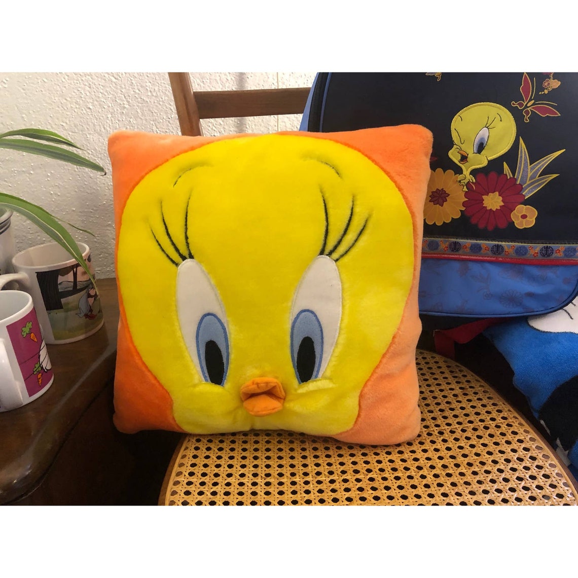 Vintage Tweety Bird Pillow Etsy