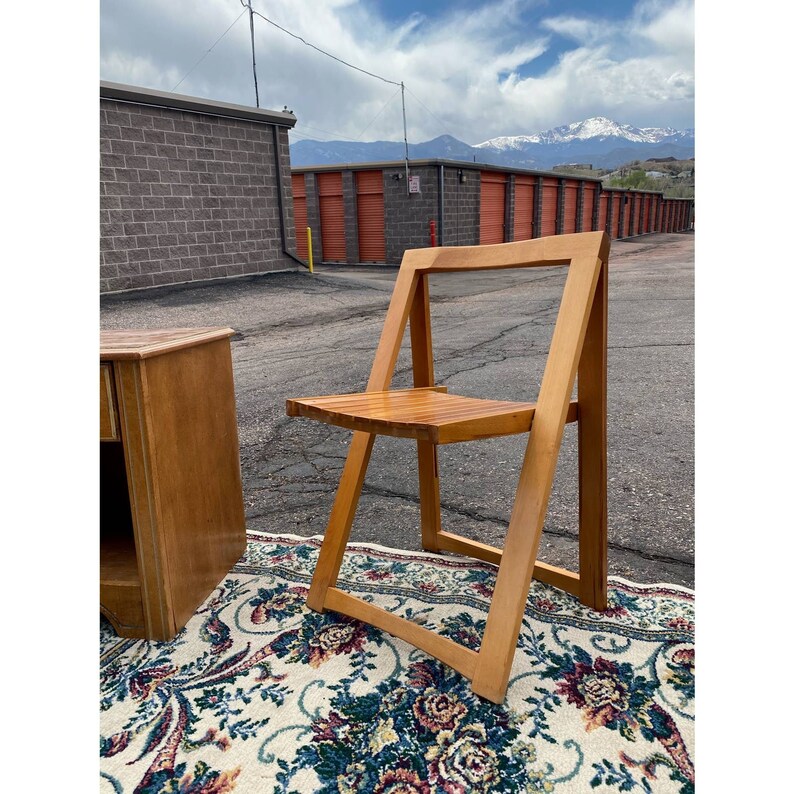 Vintage Romanian Wooden Folding Chairs Etsy