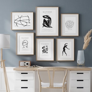 Matisse Art Prints Set of 6: Gallery Wall Decor (Printable Art)