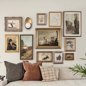 Vintage Wall Art Set di 11, Galleria set di stampe da parete, Set da parete eclettico, Antico Home Decor, Country Art, Agriturismo europeo, Digital DOWNLOAD immagine 1