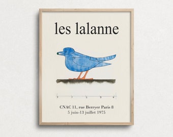 Les Lalanne Vogel Poster: Vintage Paris Ausstellungsdruck (Digitalprint)