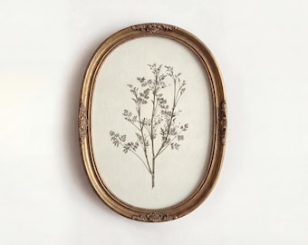Vintage Flower Print, Botanical Wall Decor, Digital Download