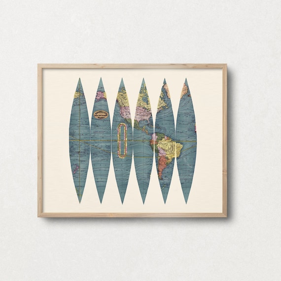 希少】RAND McNALLY 月の地図　ポスター RAND McNALLY: OFFICIAL MAP of the MOON ｜ 地図 | 古本・版画