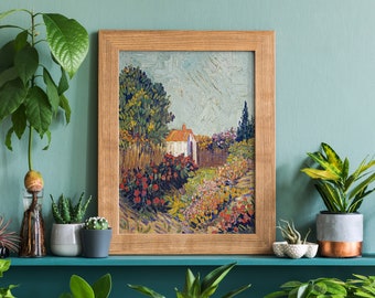 Van Gogh Landscape Art Print: Maximalist Home Decor (Digital Download)