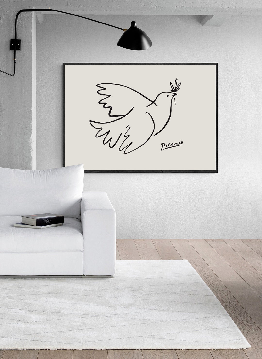 Picasso Dove of Peace Print: Modern Line Art (digital Download) - Etsy, image size:1080x1483
