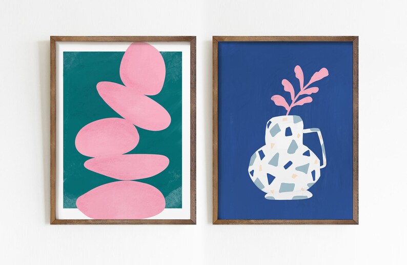 Colorful Gallery Wall Set MEGA Bundle Contemporary Art Etsy