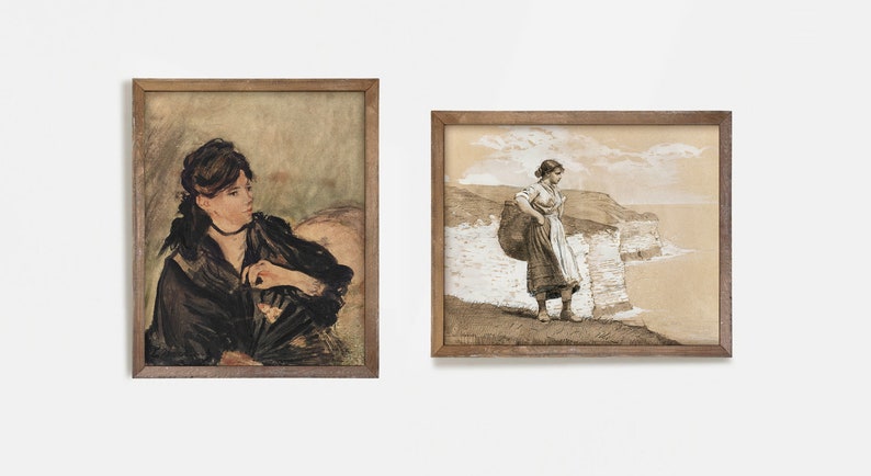 Vintage Gallery Wall Art Set: Eclectic Antique Prints (Digital Download) image 10