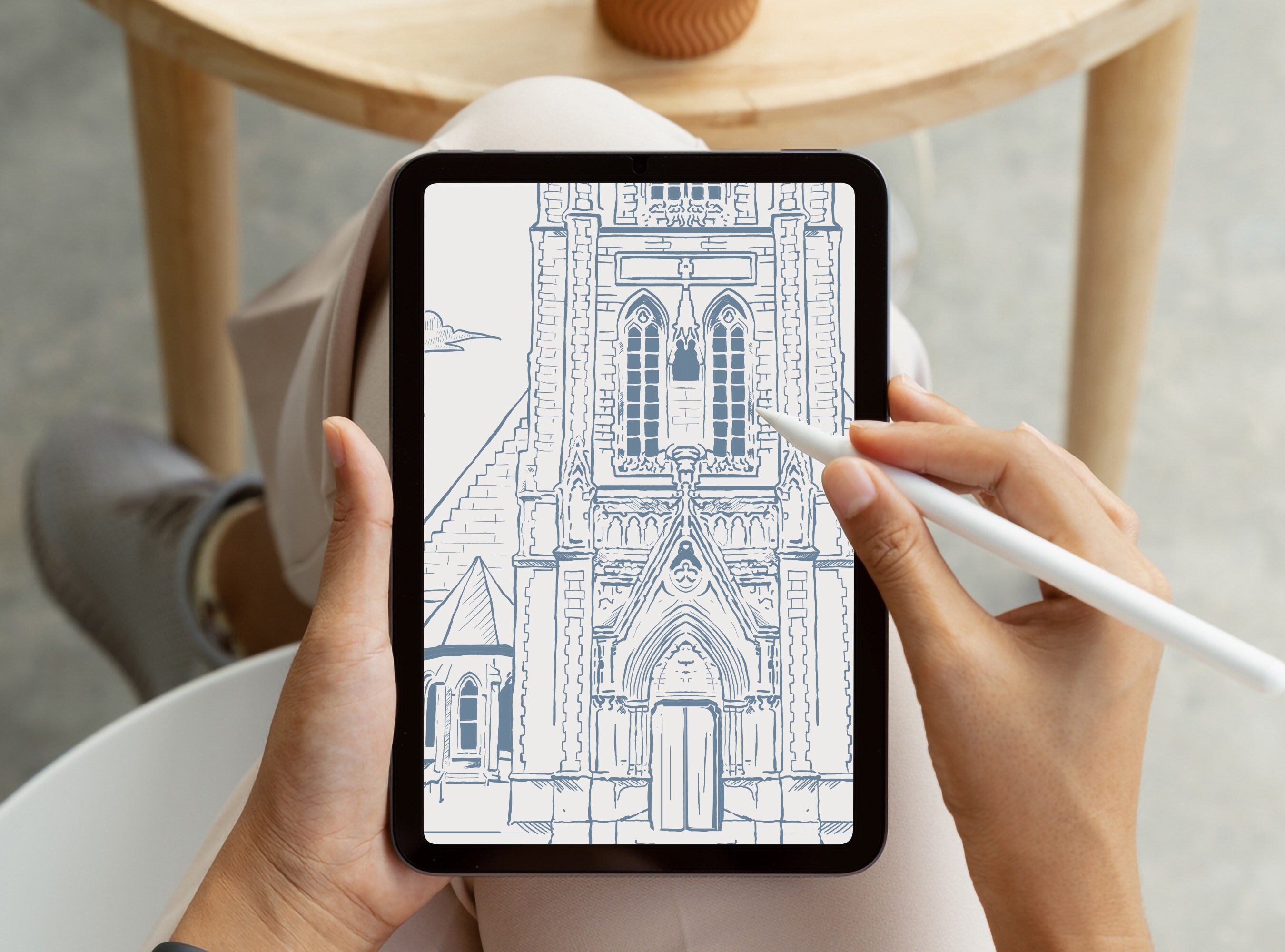 Custom Wedding Venue Illustration: Invitation Sketch (digital Download ...