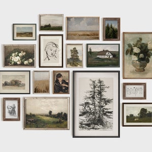Vintage Gallery Wall Art Set: Eklektische antike Drucke (Digitaldrucke)