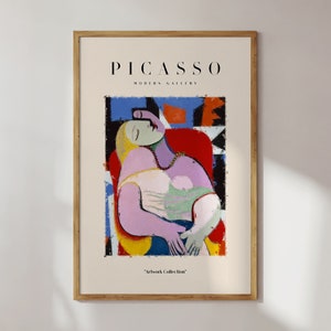 Picasso Remake Design, Cubism Woman Painting Print, Famous Poster, Modern Home Decor, DIGITAL DOWNLOAD