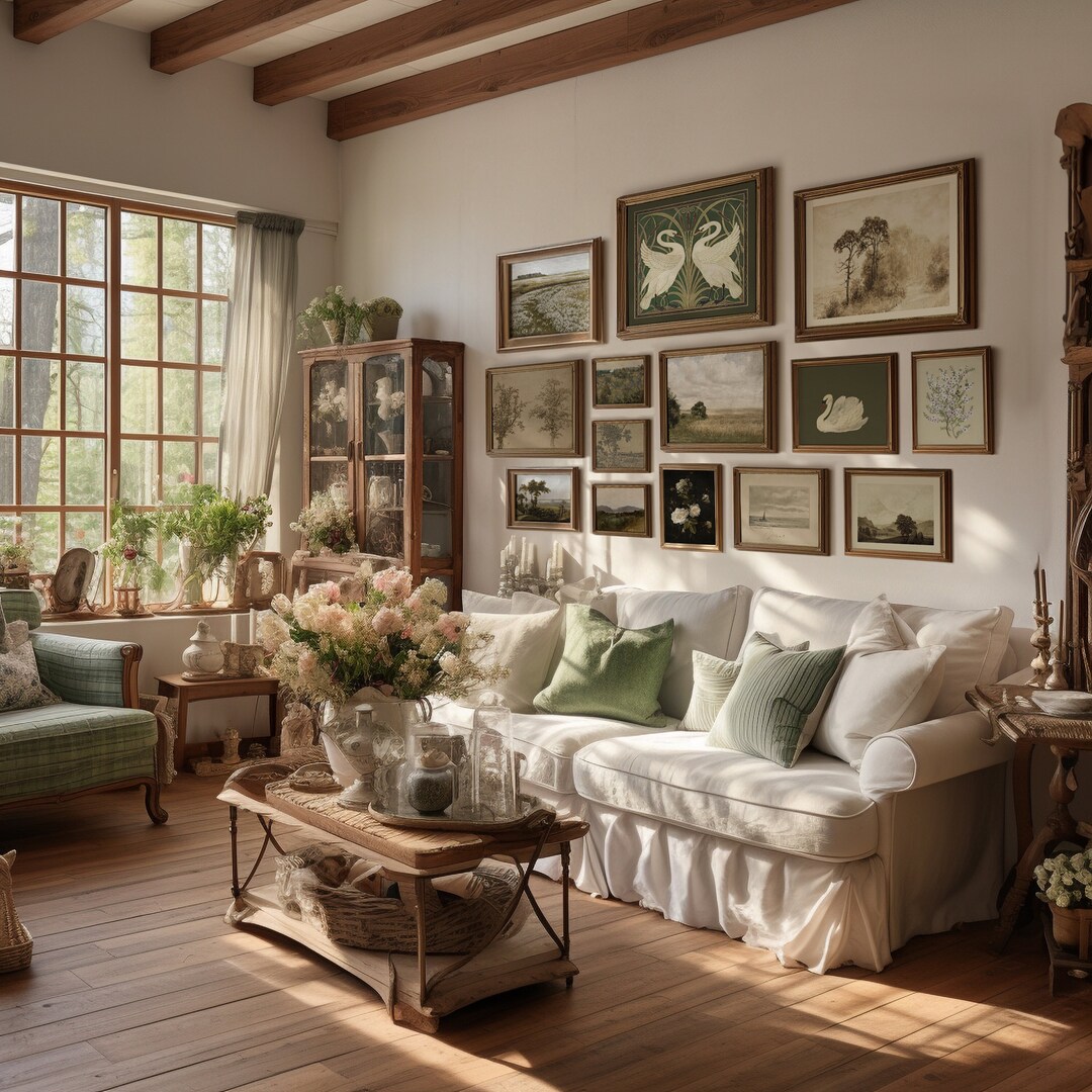 Vintage Green Tone Gallery Wall Art Set of 14 (digital Download) - Etsy