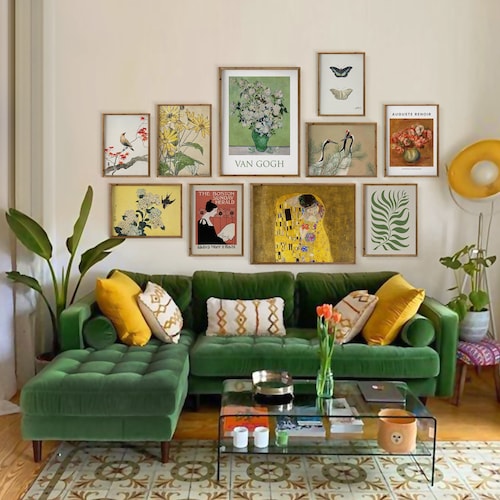 Gallery Wall Set of 10 Eclectic Decor Eclectic Wall Art Etsy Canada