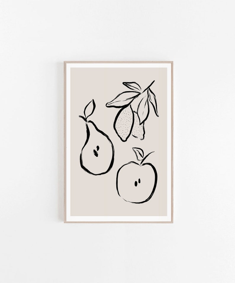 Kitchen Prints for Framing Modern Kitchen Art Kitchen Print Etsy