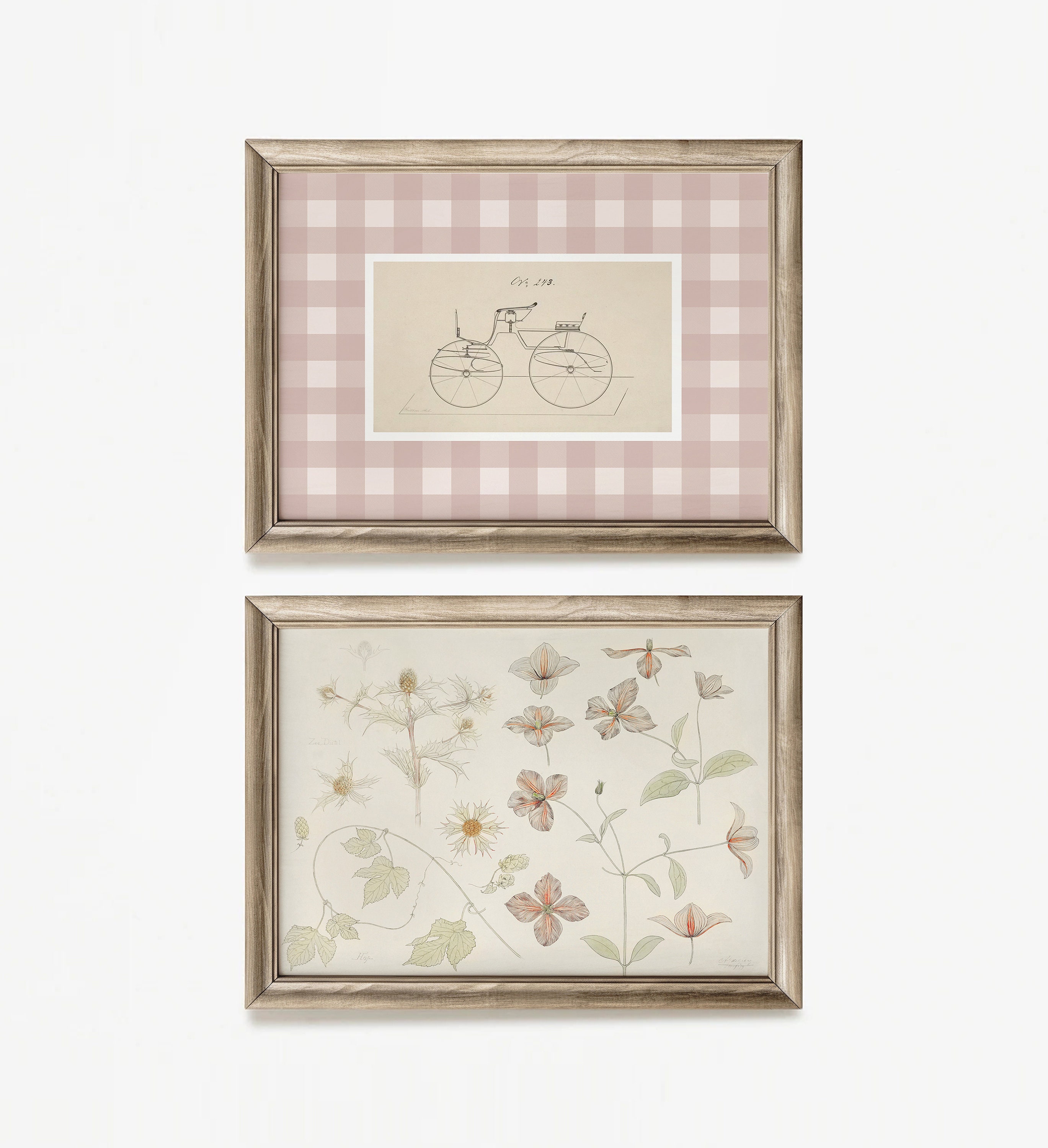 Pink Nursery Gallery Wall Art Set: Vintage Kids Decor (digital Download ...