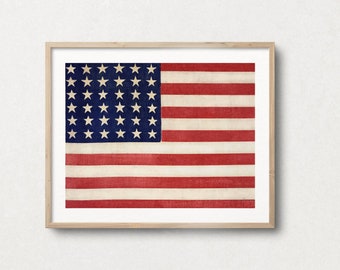 American Flag Prints, United States of America, Flag Art, Flag Print, US, USA, Flag Poster, Home Decor, Patriotic Decor, Military Gifts