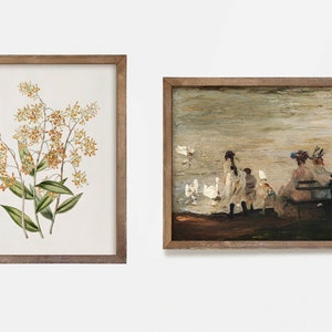 Vintage Gallery Wall Art Set: Eclectic Antique Prints (Digital Download) image 4