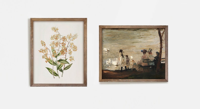 Vintage Gallery Wall Art Set: Eclectic Antique Prints (Digital Download) image 4